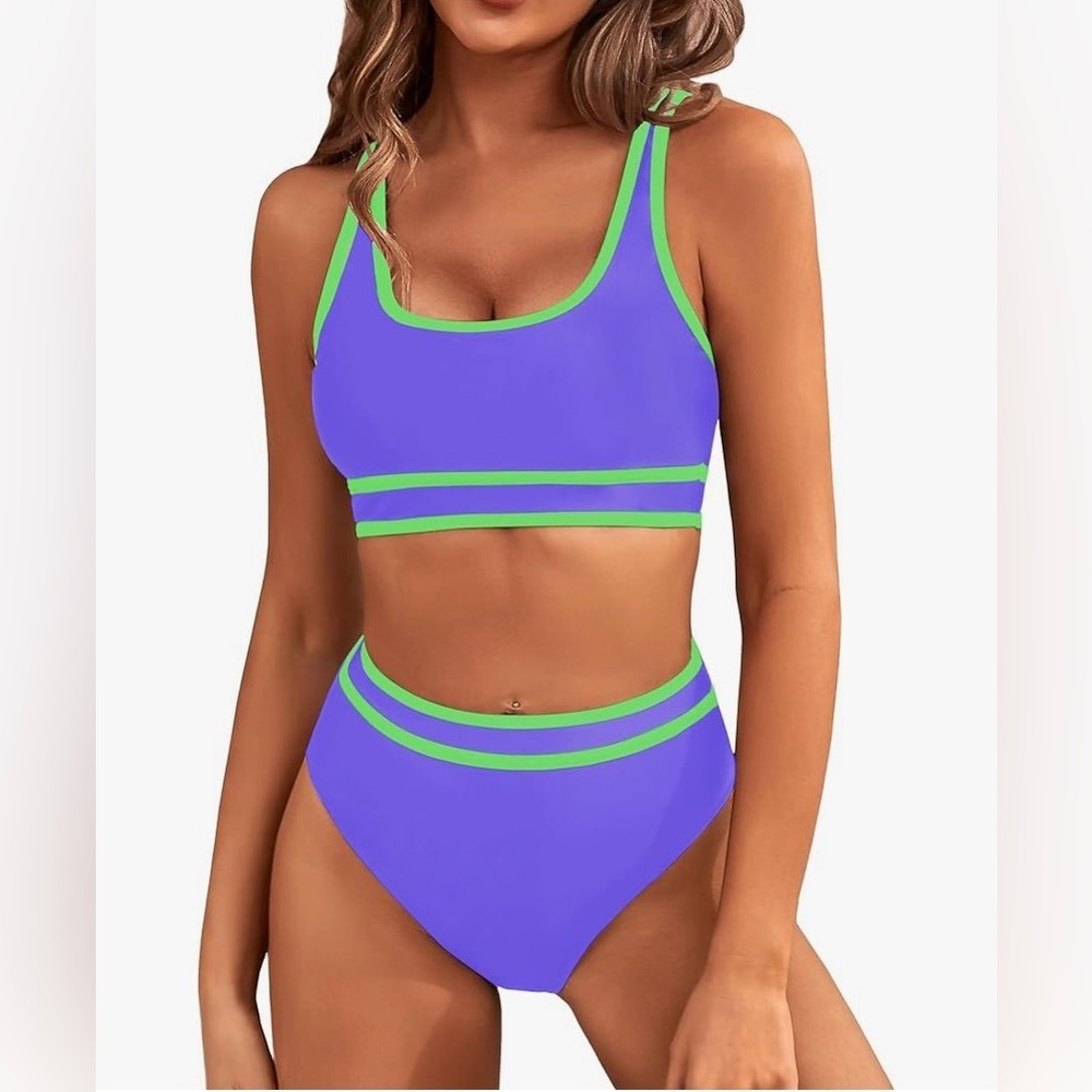 BMJL Women's High Waisted Bikini Sets Sporty Two Piece Swimsuit